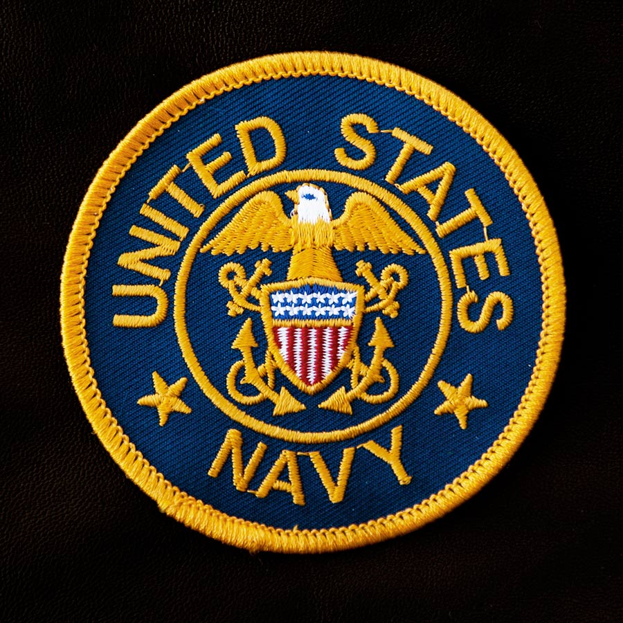 画像1: ワッペン アメリカ海軍 ユナイテッドステイツ ネイビー/Patch  (1)