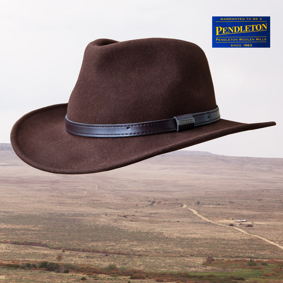 画像1: ペンドルトン アウトバック ハット（ブラウン）大きいサイズあり/Pendleton Outback Hat(Fall Brown) (1)