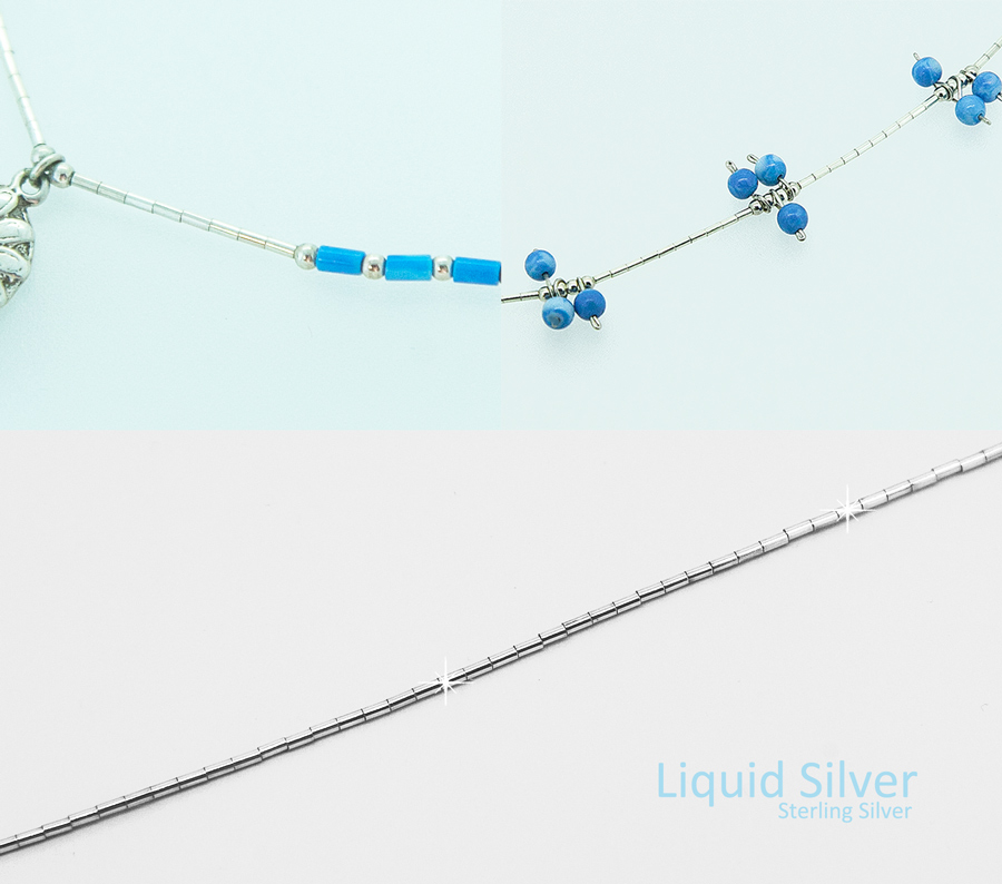 リキッド シルバー・スターリングシルバー ネックレス/Liquid Silver Necklace ペンダント・ネックレス・ブローチ
