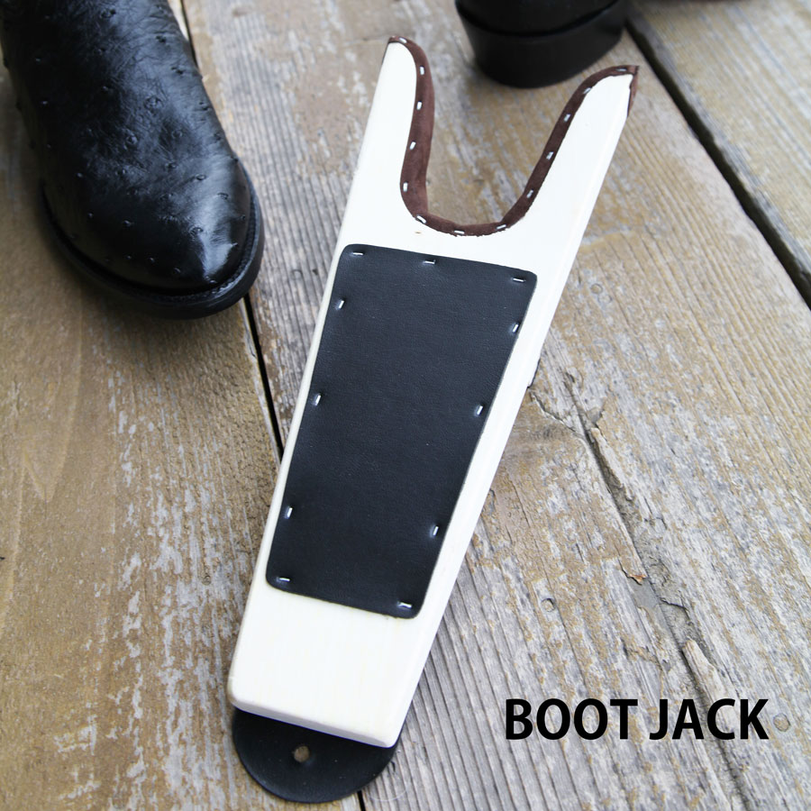 ブーツジャック 木製ナチュラルxブラック（ブーツ・靴を脱ぐ便利道具）/Boot Jack