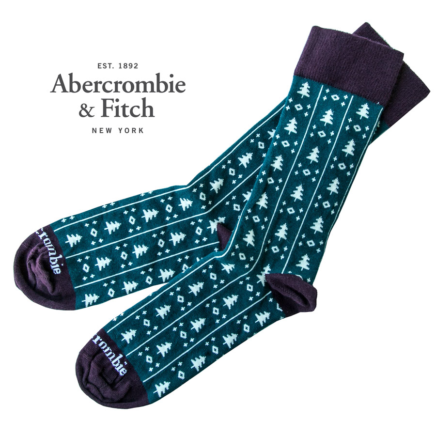 画像1: アバクロンビー＆フィッチ ソックス（グリーン）/Abercrombie&Fitch Socks(Green) (1)