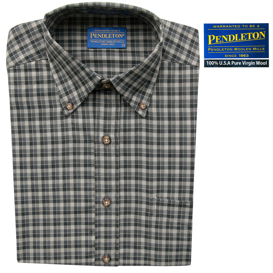 画像1: ペンドルトン サーペンドルトン ウールシャツ（ブルー・グレー）S/Pendleton Sir Pendleton Wool Shirt (1)