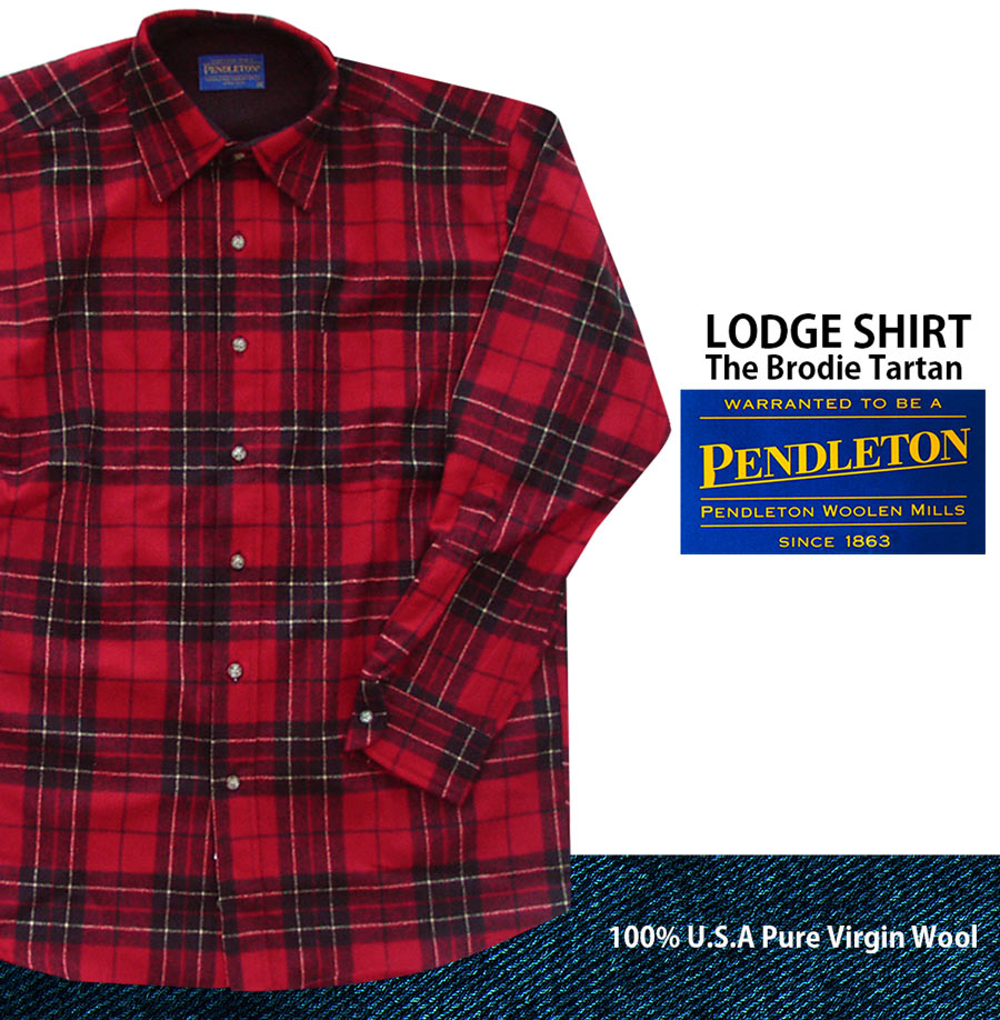 画像1: ペンドルトン ウール シャツ ロッジシャツ ブロディータータン/Pendleton Pure Virgin Wool Lodge Shirt Brodie Tartan (1)