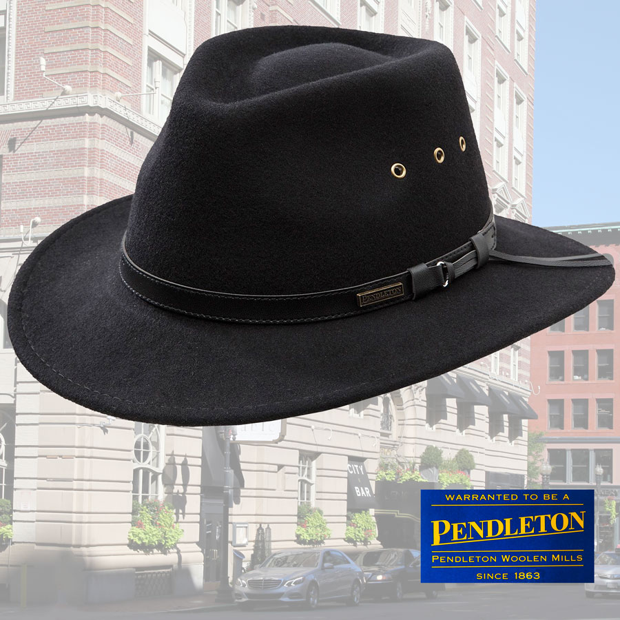 画像1: ペンドルトン ゲタウェイ ハット（ブラック）/Pendleton Getaway Hat(Black) (1)
