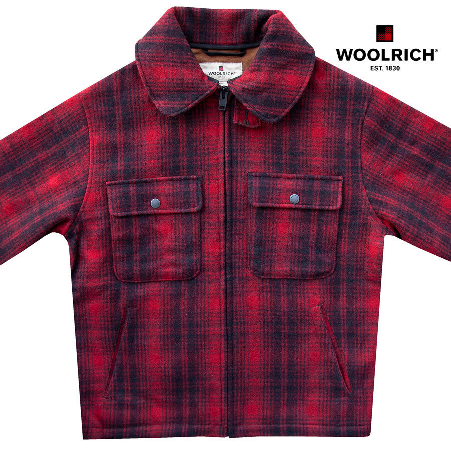 ウールリッチ ウール ジャケット（レッドxブラック）/Woolrich Wool Jacket(Red/Black) アウターウェア