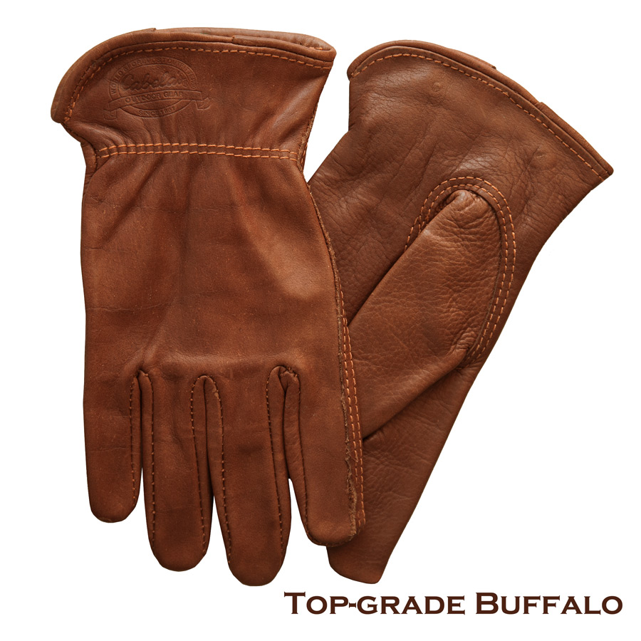 画像1: バッファロー レザー グローブ（ウイスキー・裏地なし）/Buffalo Uninsulated Gloves(Whiskey) (1)