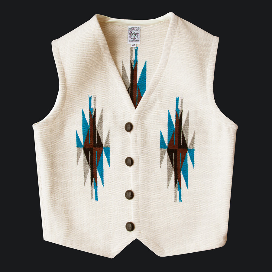オルテガ チマヨ ベスト 42・100%ウール手織り/CHIMAYO ORTEGA'S HAND WOVEN 100% ALL WOOL VEST オルテガ チマヨ ベスト 42・100%ウール手織り/CHIMAYO ORTEGA'S HAND WOVEN 100% ALL WOOL VEST