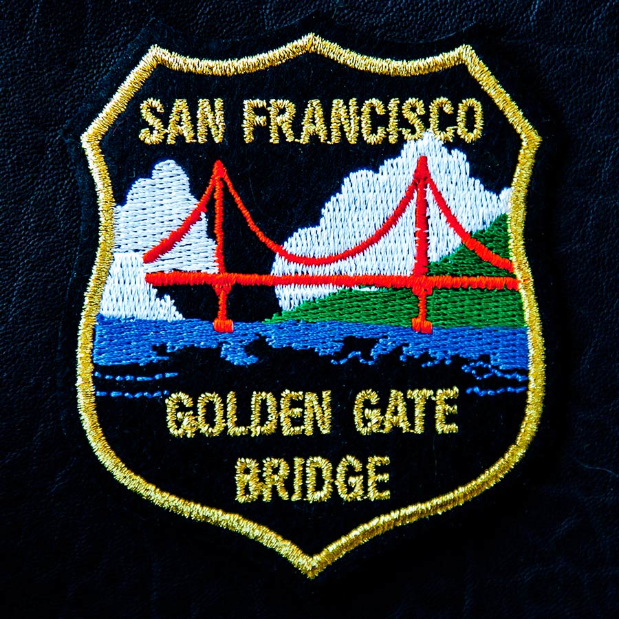 ワッペン ゴールデン ゲート ブリッジ・サンフランシスコ/Patch San Francisco Golden Gate Bridge  ピンバッジ・ワッペン・ステッカー・マグネット
