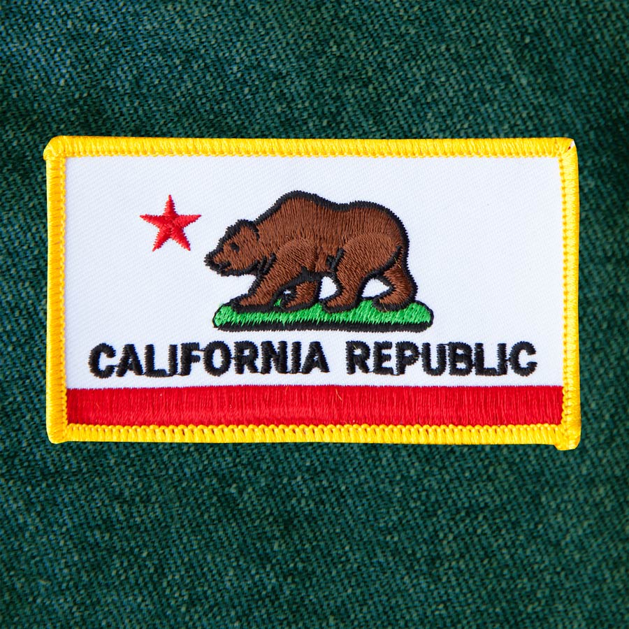 ワッペン カリフォルニア リパブリック 州旗 グリズリーベアー/Patch
