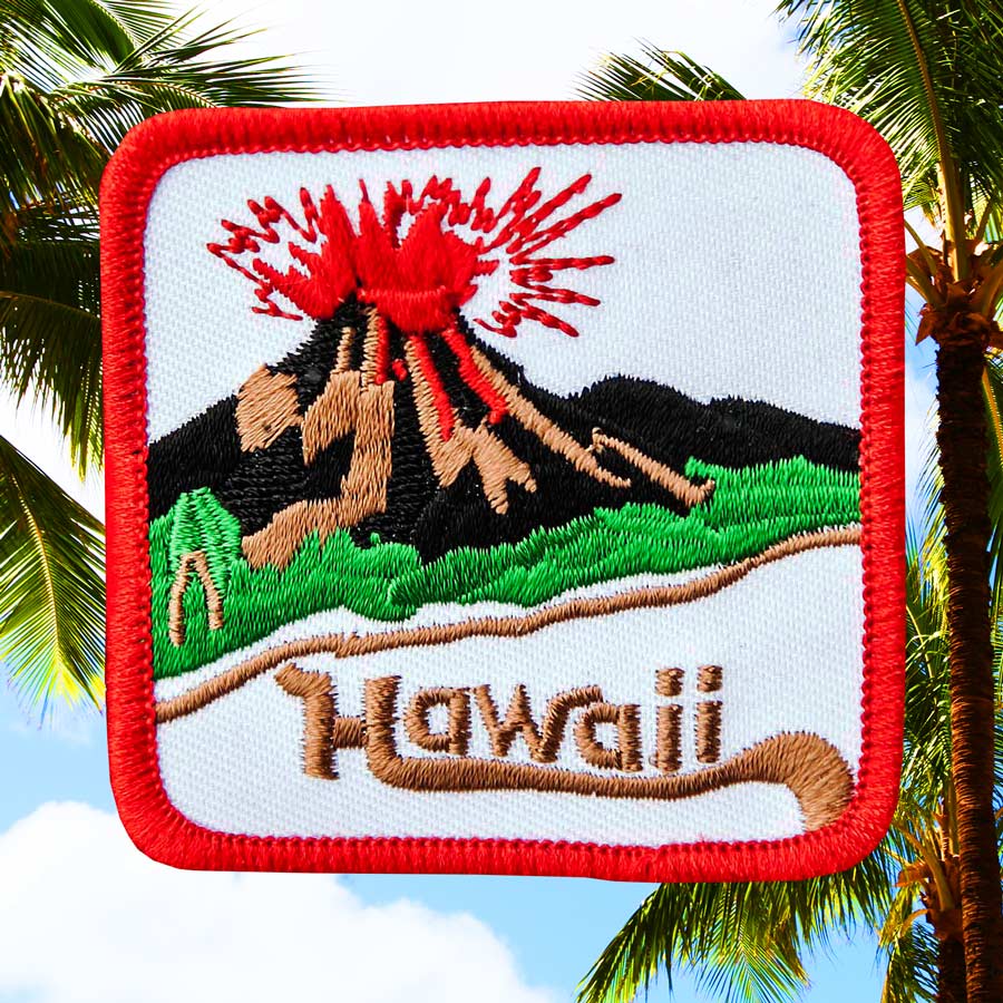 刺繍 ワッペン ハワイ アイランド/Patch Hawaii ピンバッジ・ワッペン