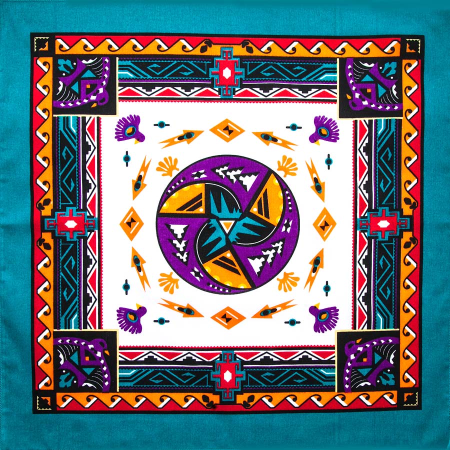 バンダナ ハバハンク HAV-A-HANK サウスウエスト アズテック ターコイズ/Bandana Southwest Aztec Turquoise