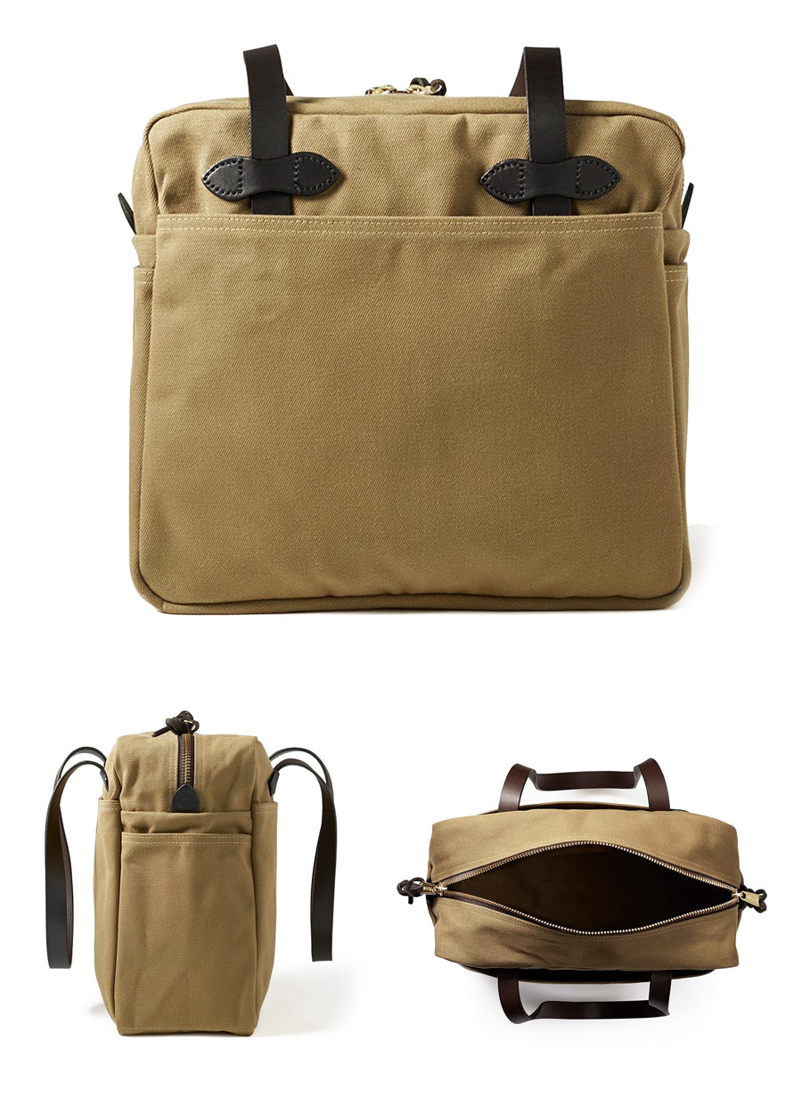 フィルソン トートバッグ（ファスナー付き/カーキ）/Filson Tote Bag 