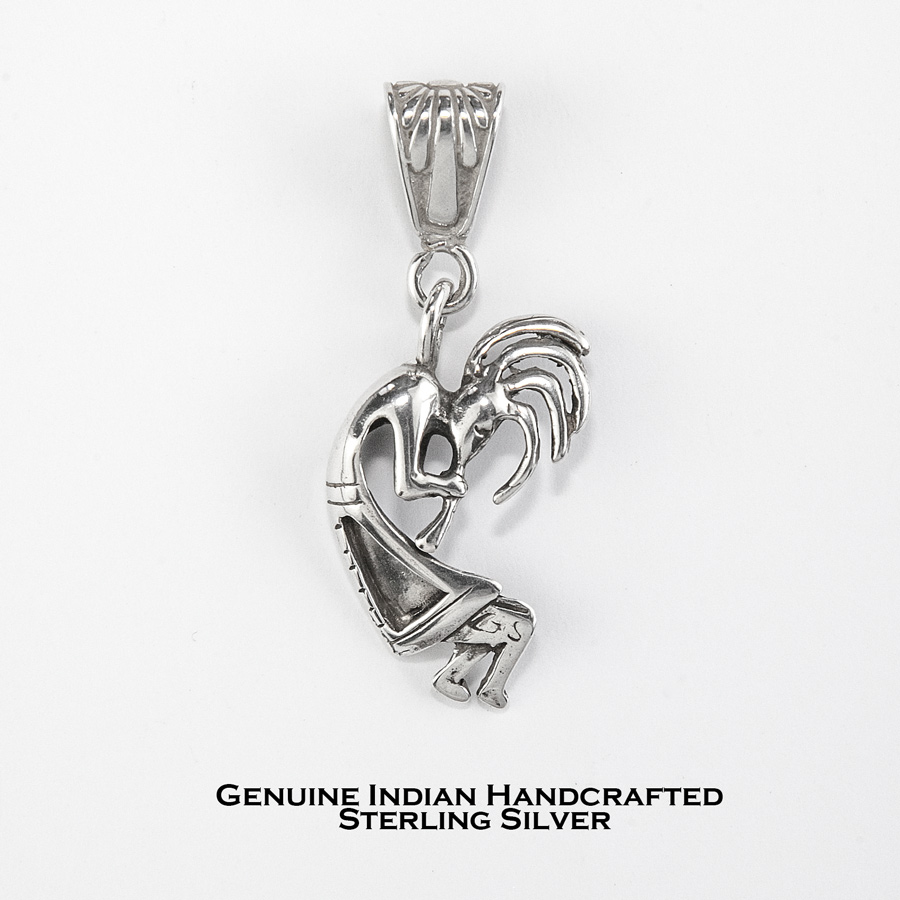 ココペリ インディアンジュエリー アメリカ 先住民族 ナバホ族 スターリングシルバー ペンダント トップ/Native American Navajo  Sterling Silver Kokopelli Pendant