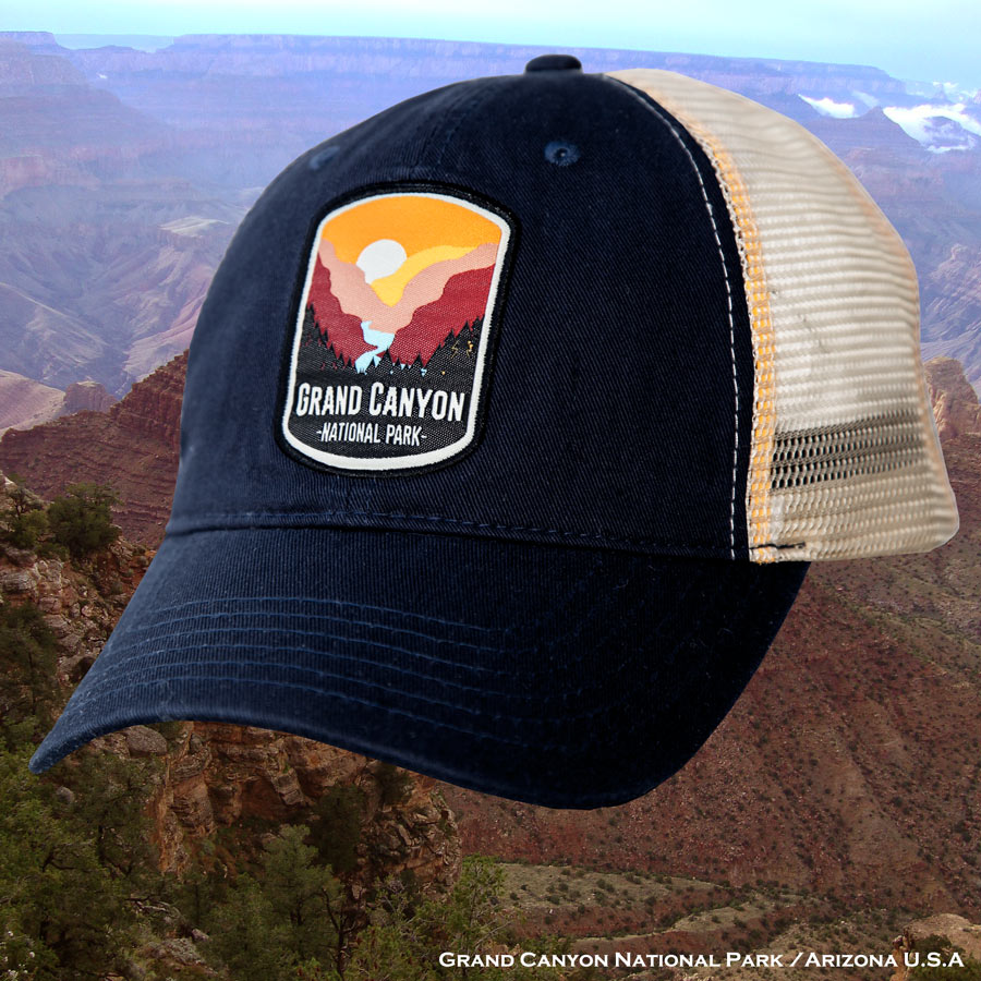 画像1: グランドキャニオン ナショナルパーク 国立公園 キャップ（ネイビー）/ Grand Canyon National Park Cap(Navy) (1)