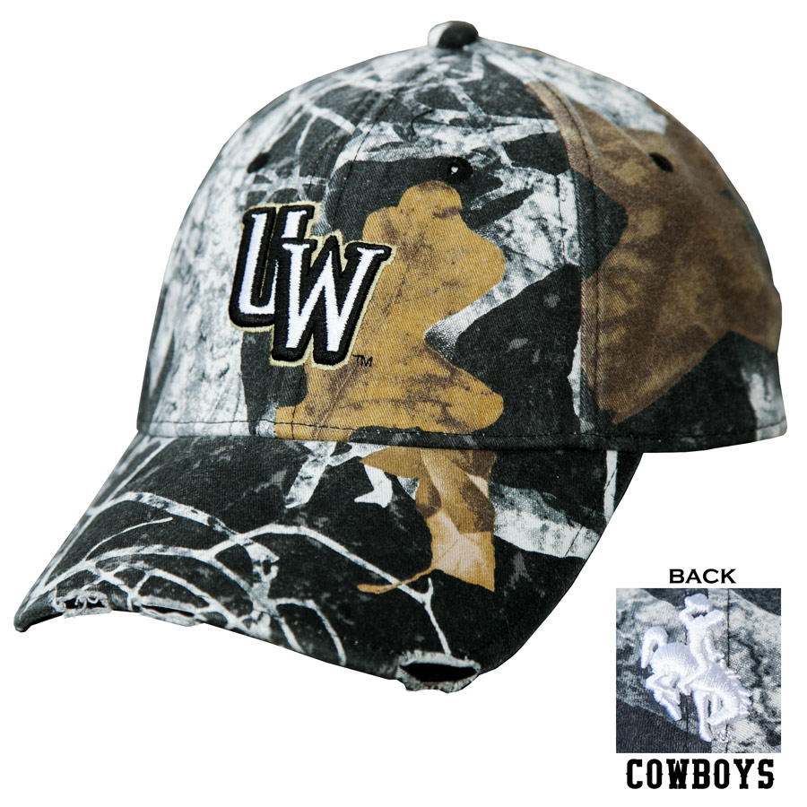 画像1: UW カウボーイズ アウトドア カモ キャップ/University of Wyoming Cowboys Camo Cap (1)