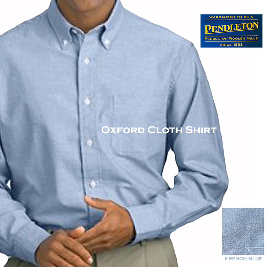 画像1: ペンドルトン オックスフォード シャツ（フレンチブルー）/Pendleton Oxford Cloth Shirt(French Blue) (1)