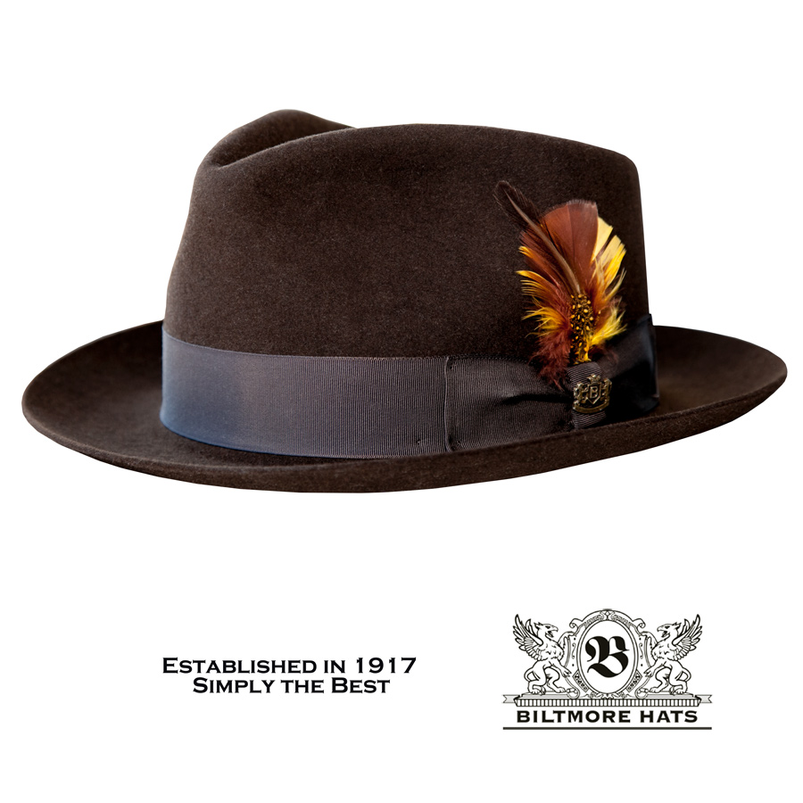 ビルトモア フィリー ハット（ブラウン）/Biltmore Philly Hat(Black