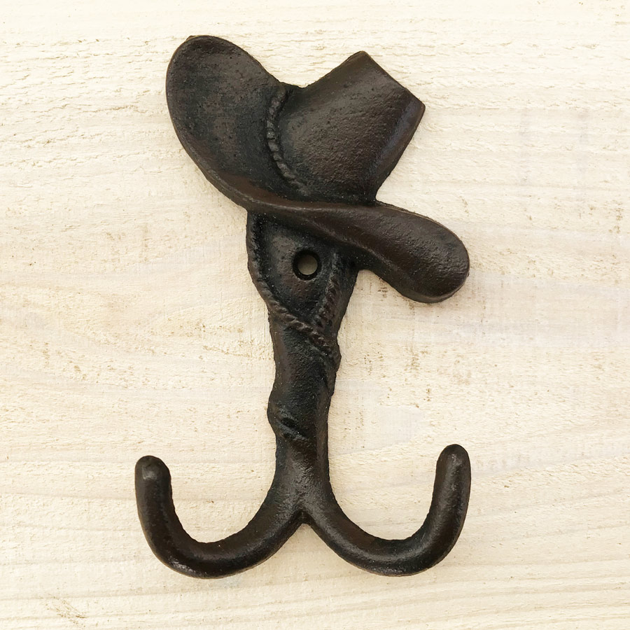 画像1: ウエスタン アイアン ダブルフック カウボーイハット/Iron Cowboy Hat Double Hook (1)