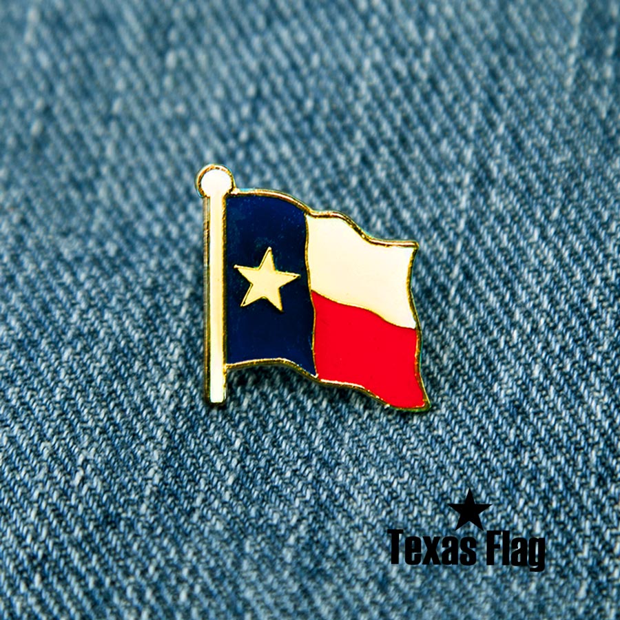 ピンバッジ テキサス フラッグ/Pin Texas Flag ピンバッジ・ワッペン・ステッカー・マグネット