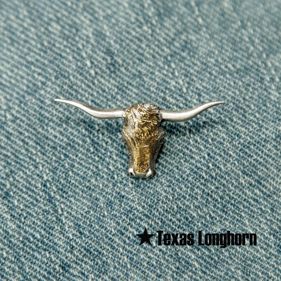 テキサス ロングホーン ウエスタン ピンバッジ ピンズ/Pin Texas Longhorn ピンバッジ・ワッペン・ステッカー・マグネット