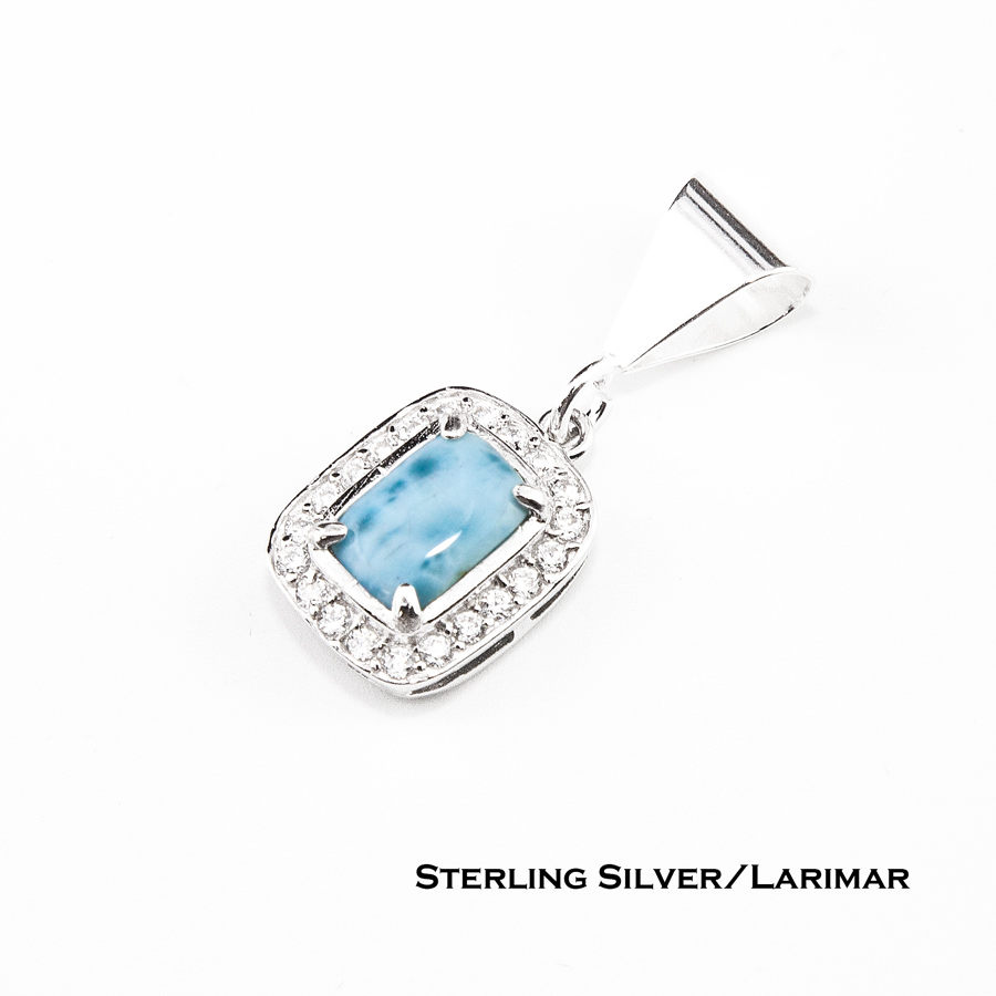 アメリカン ジュエリー ラリマー ラインストーン スターリングシルバー ペンダント トップ/Larimer Sterling Silver  Pendant ペンダント・ネックレス・ブローチ・ターコイズ石・ジュエリーパーツ