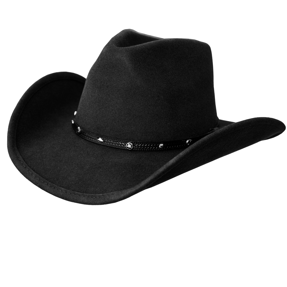 ブルハイド プレミアムウール カウボーイ ハット サンダーバード（スター・ブラック）/Bullhide Premium Wool Cowboy Hat Thunderbird(Black)
